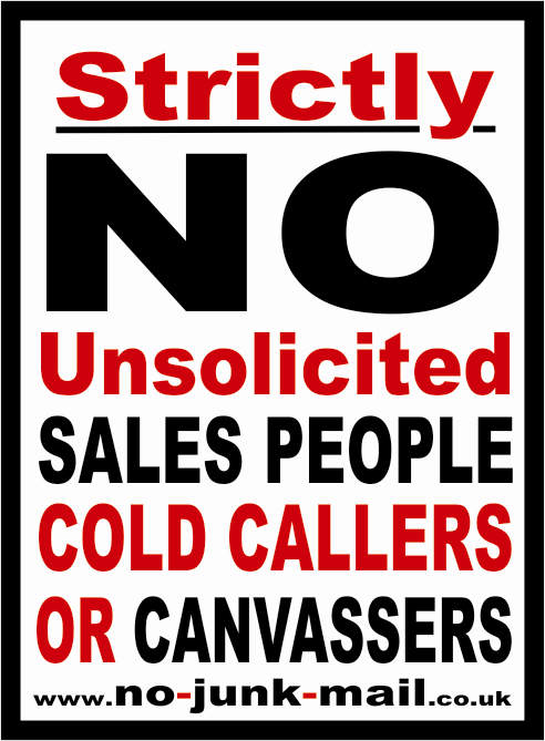No Cold Callers Sign, No Cold Calling Sticker, No Cold Callers Sticker, No Cold Calling Sign, No Cold Calling Zone, NCCZ's, No Sales People, No Canvassers, Do Not Knock.