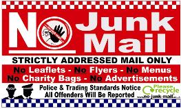 (No Junk Mail Sign Ref ID Square Big Red Junk) No Junk Mail Sign, No Junk Mail Letterbox Sticker, Free, Vinyl Decal Label, How To Stop UK Junk Mail, Self Adhesive No Junk Mail Sign/Sticker, Stick On. Front Door, Window Sticker, no junk mail sign uk, Buy, Purchase, Suppliers, selection, Unwanted Mail, Addressed Mail Only